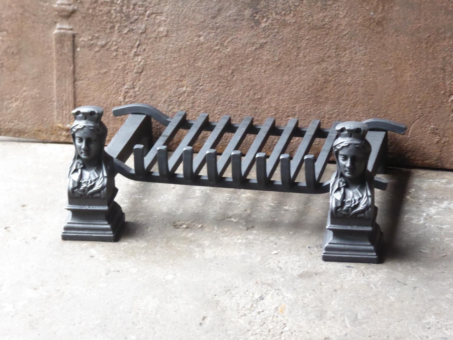 French Napoleon III Fire Grate, Fireplace Grate photo for sale