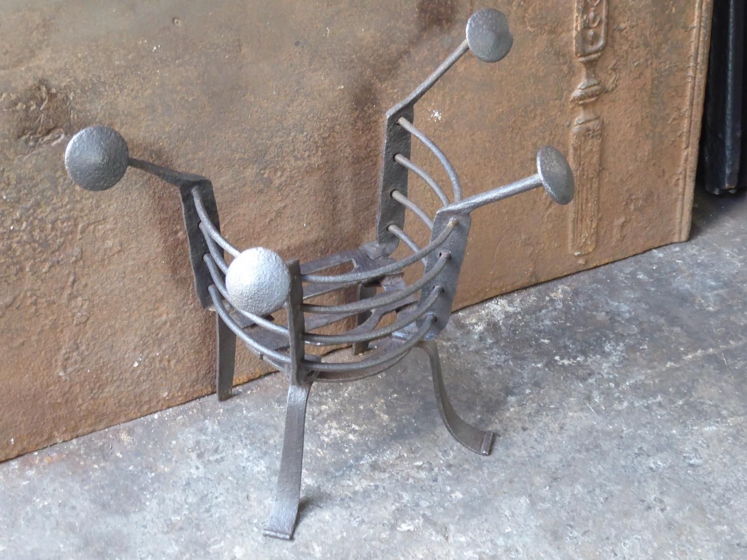 17th 18th Century French Fire Grate, Fireplace Grate photo Home Fixtures