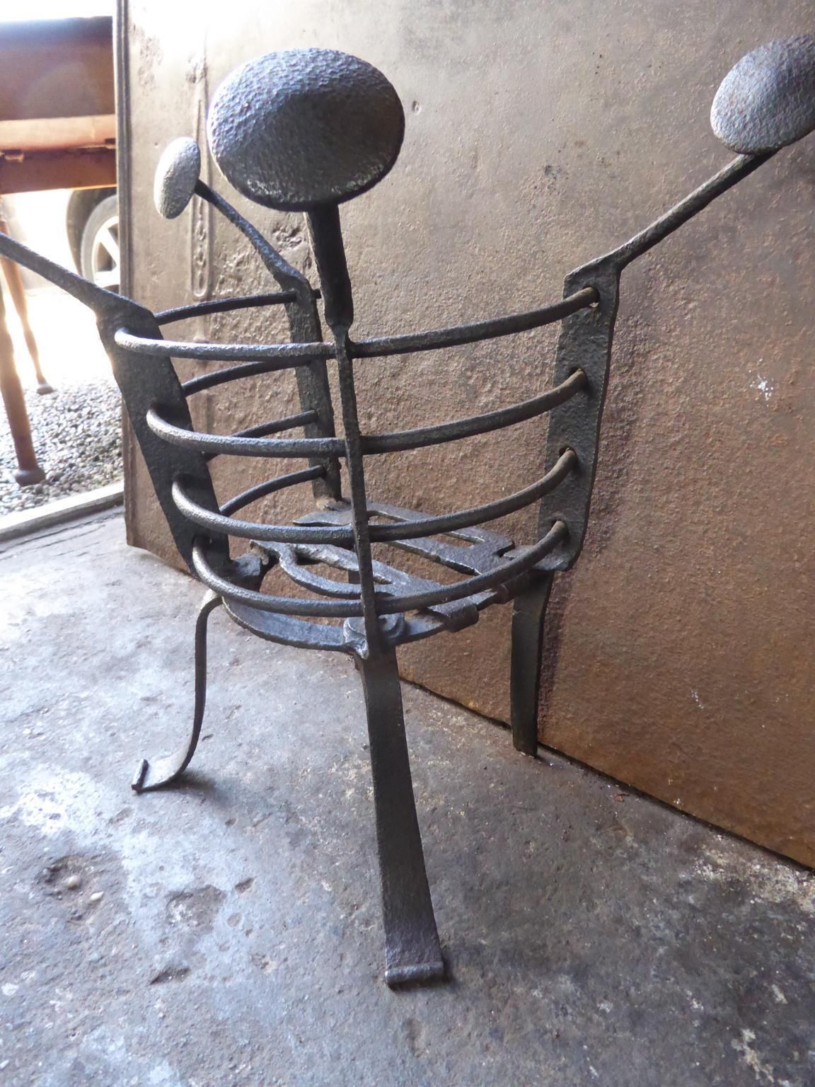 1088.0 17th 18th Century French Fire Grate, Fireplace Grate photo