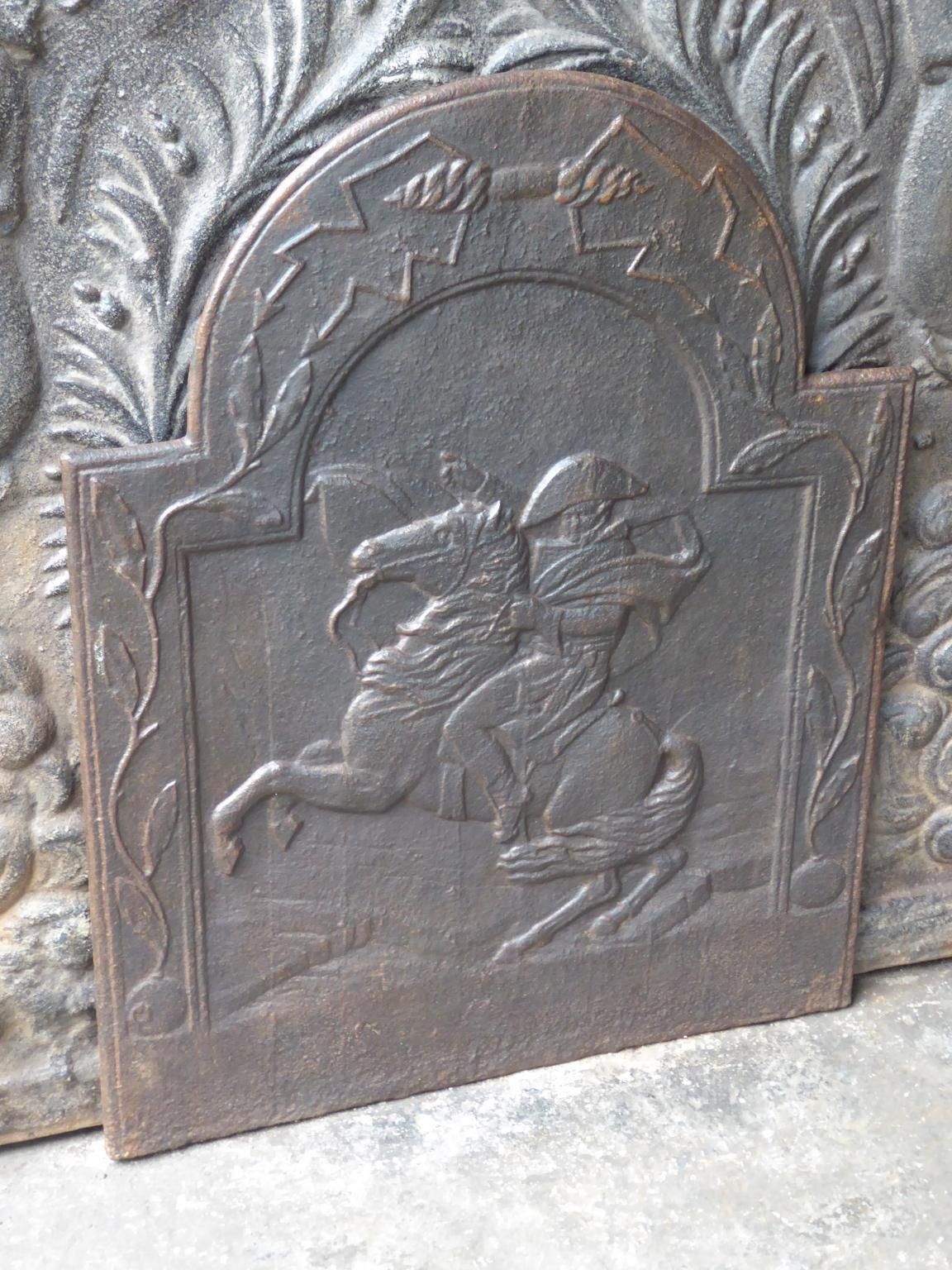 Antique French Napoleon III Fireback / Backsplash, 19th Century photo for sale