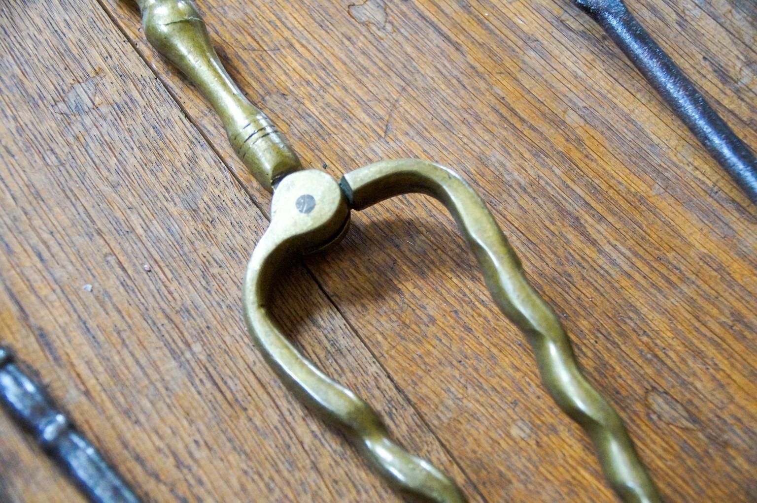 Antique Dutch Fireplace Tool Set, Fire Tools, 18th 19th Century photo 576.0