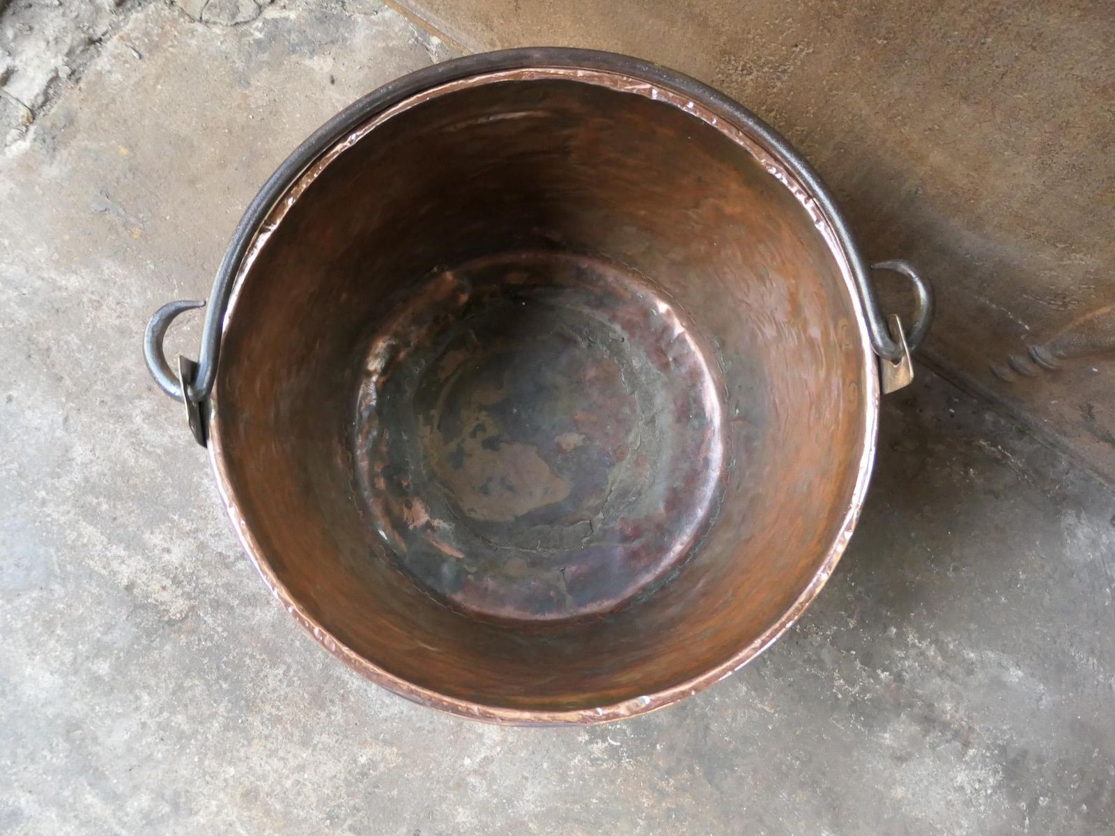 18th Century Antique Dutch Polished Copper Firewood Basket photo buy
