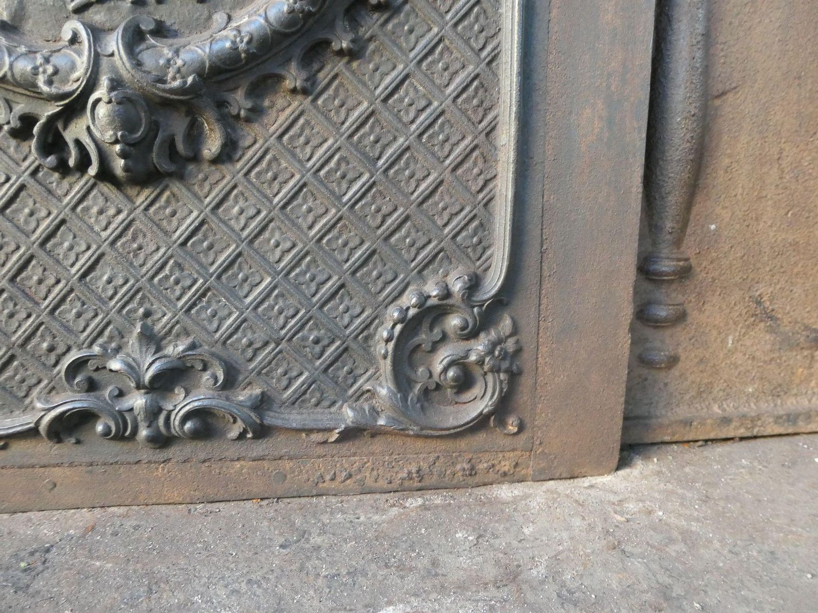 French Early 20th Century Louis XV Style 'Cupids' Fireback / Backsplash. photo buy