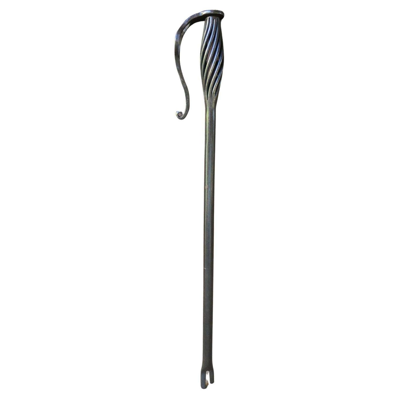 Dutch Wrought Iron Blow Poker, Late 19th Or Early 20th Century