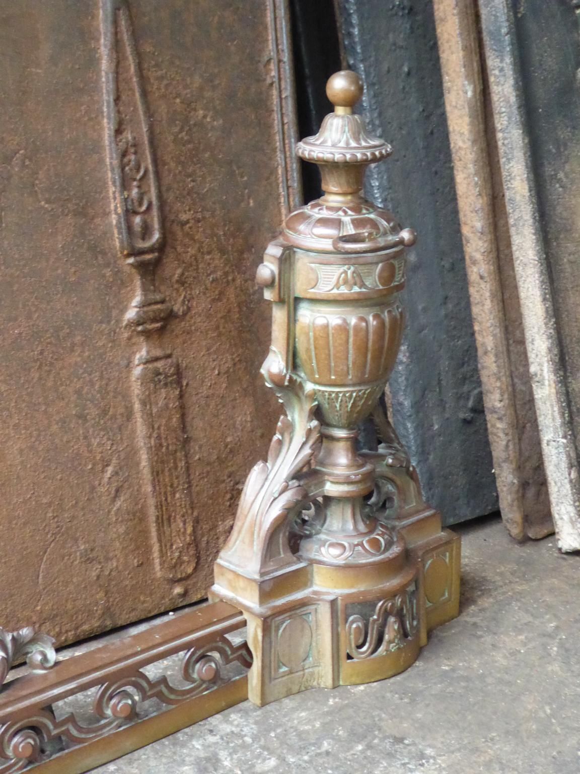Home Fixtures Antique French Fireplace Fender, 19th Century photo