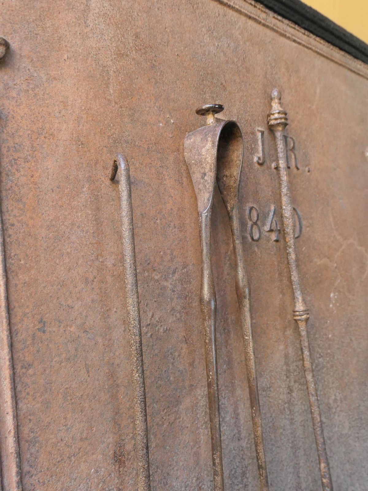 photo for sale Rustic French Fireplace Tools, 17th 18th Century