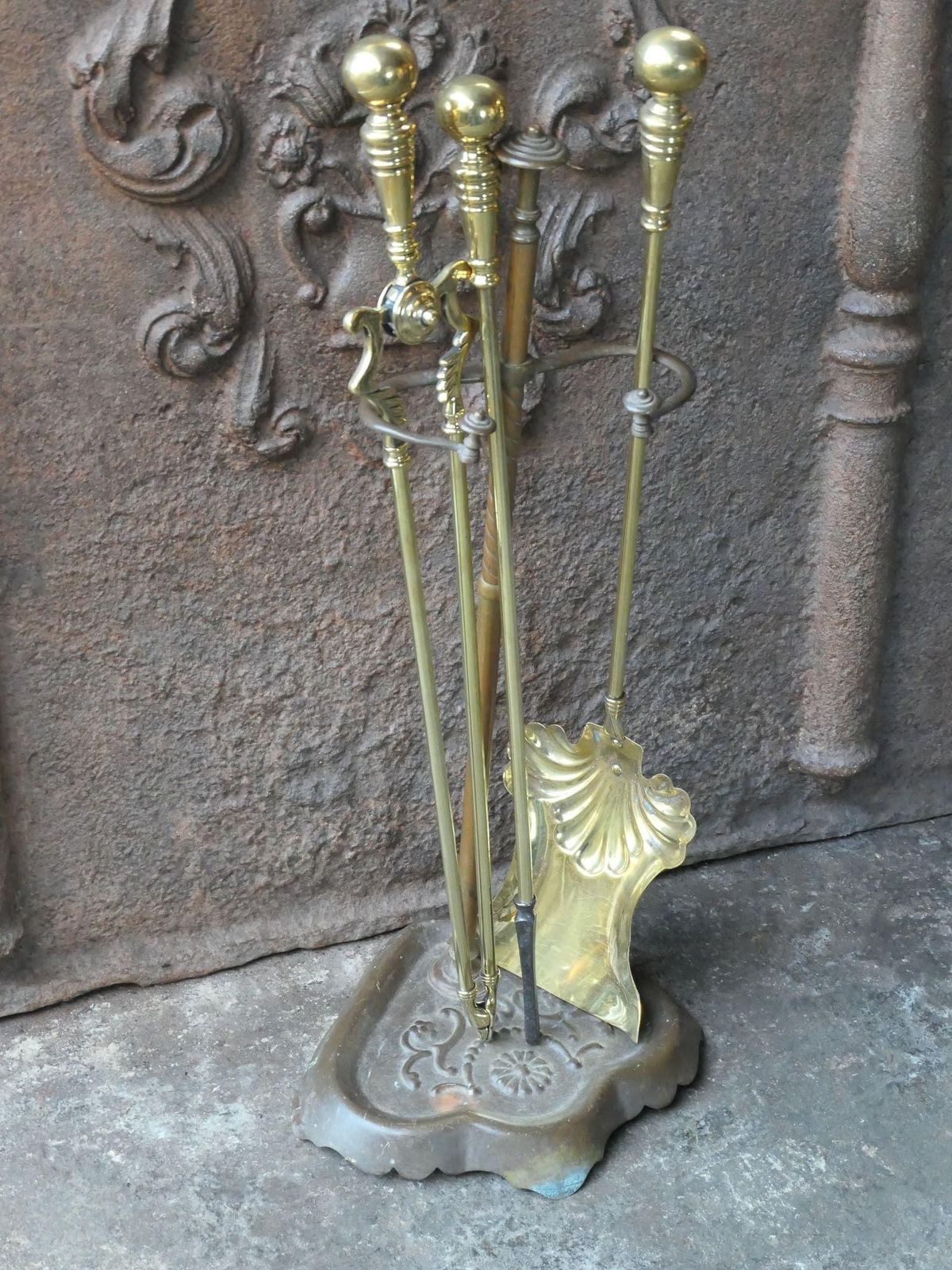 English Art Nouveau Fireplace Tools Or Fire Tools, Early 20th Century photo Home Fixtures