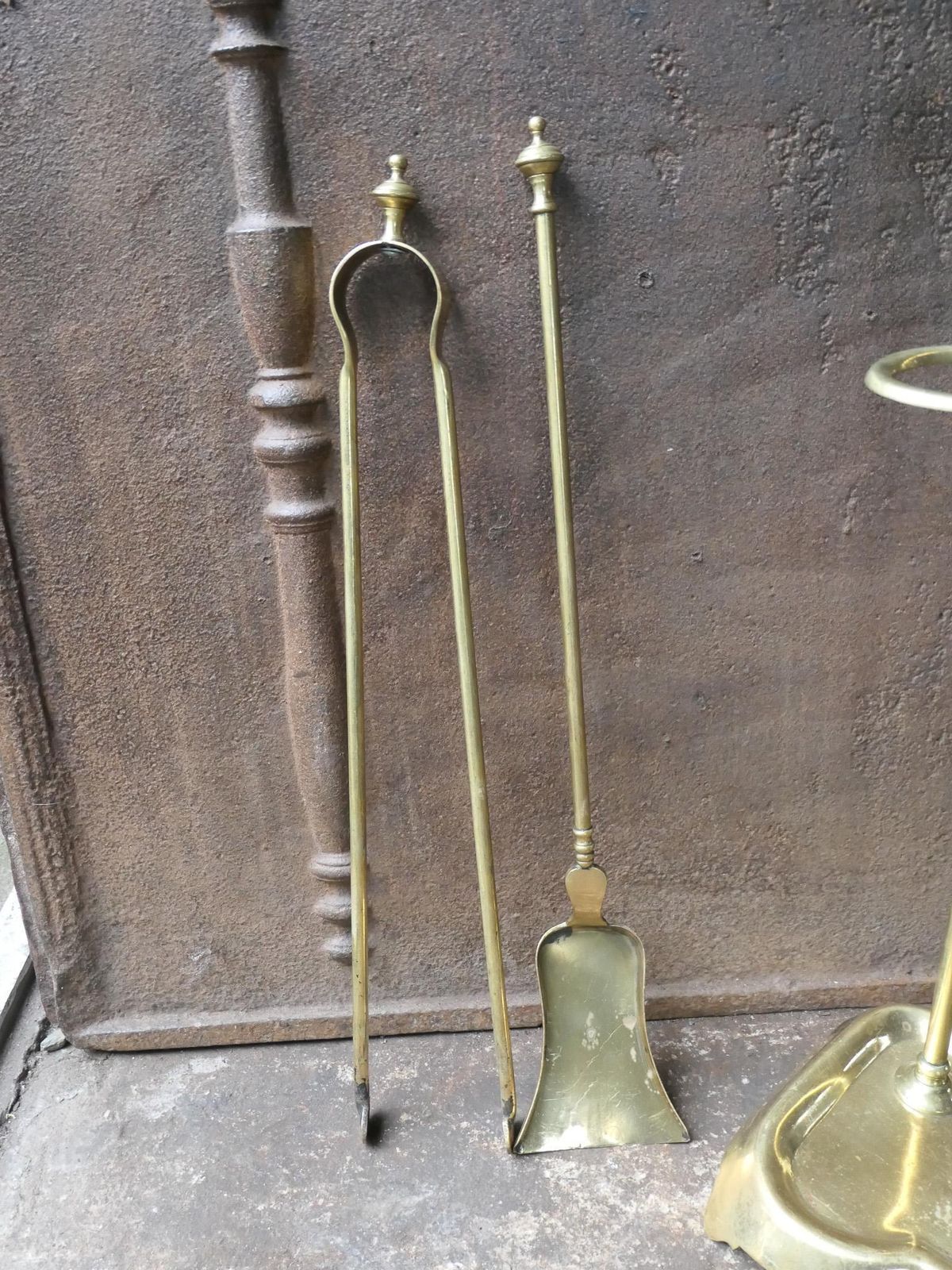 Home Fixtures Bouhon Frères Fireplace Tool Set, Fire Tools, 19th Century photo