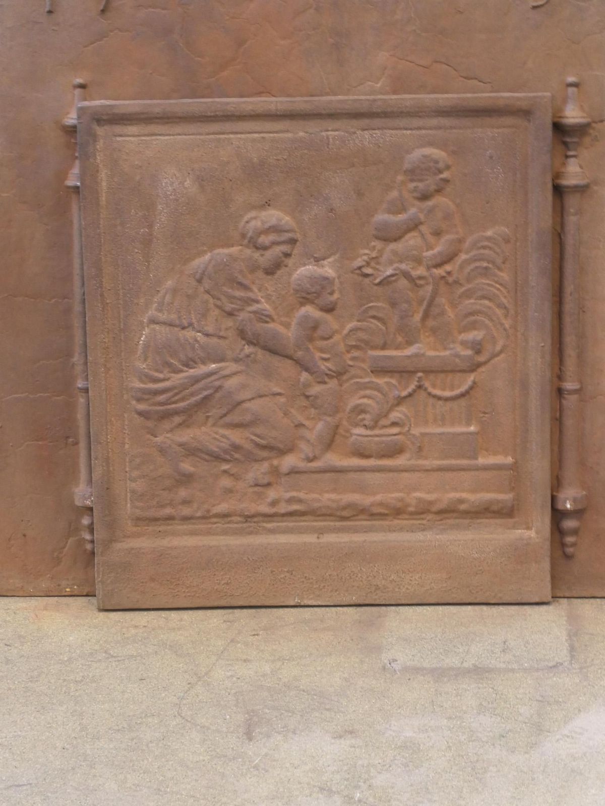 20th Century French Napoleon III Style 'Caritas' Fireback / Backsplash photo for sale