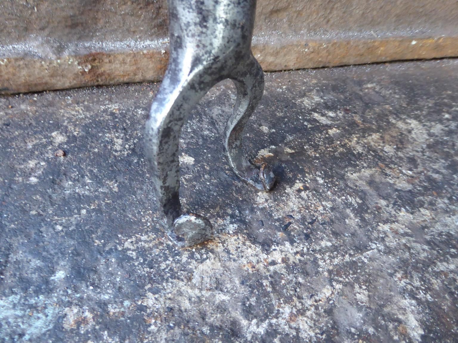 19th Century Dutch Polished Steel Blow Poker photo for sale