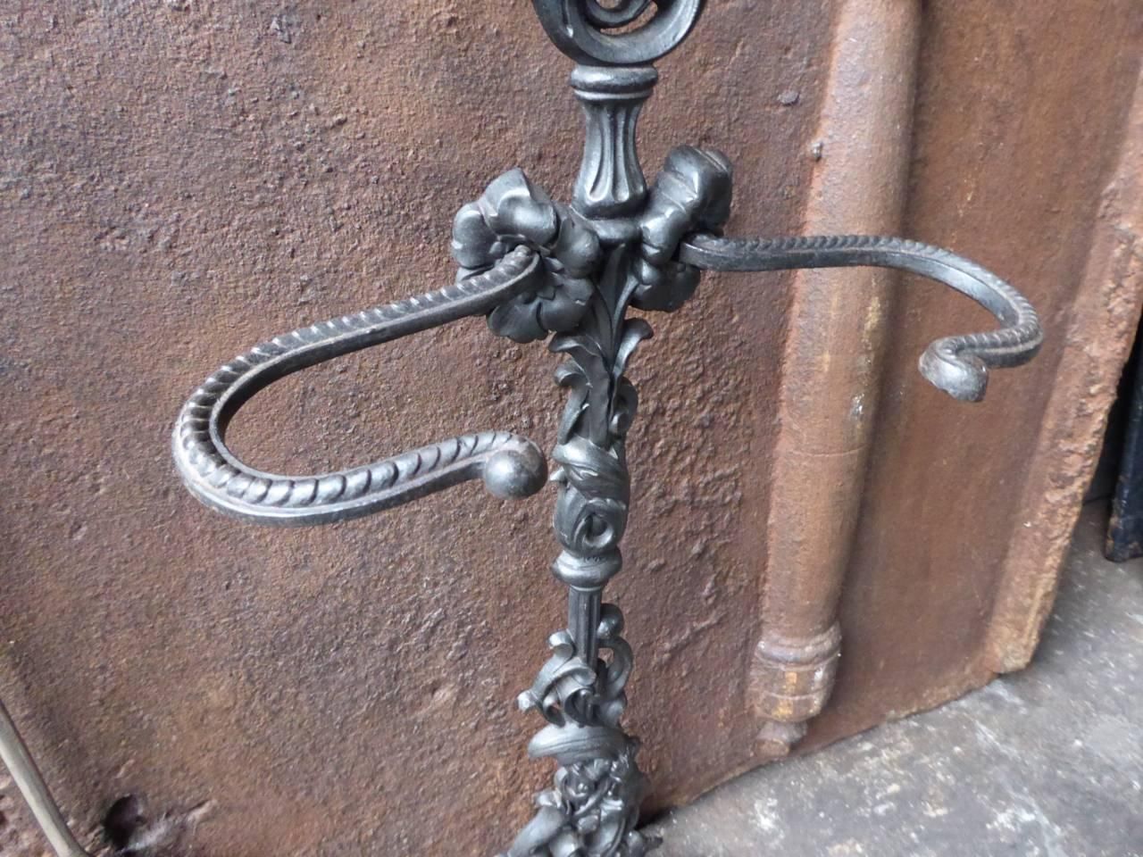 photo furniture 19th Century English Victorian Fireplace Tools Or Fire Tools