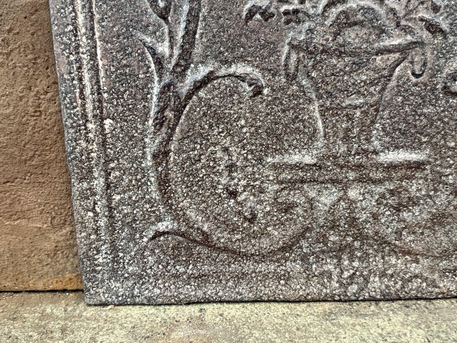 Neoclassical 'Flower Basket' Fireback / Backsplash, Early 19th Century photo buy