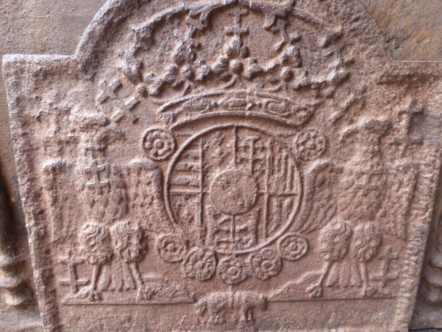 17th 18th Century 'Arms Of Loraine' Fireback / Backsplash photo 491.0