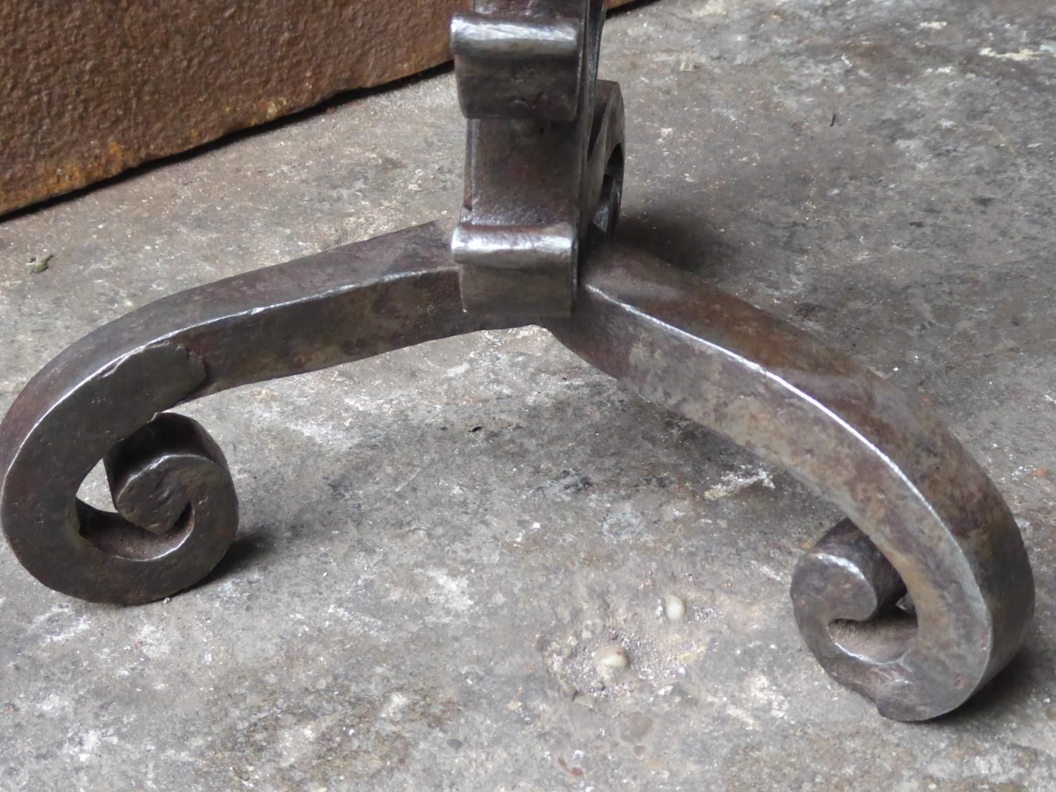photo furniture Antique French Stand For A Roasting Jack, 18th Century