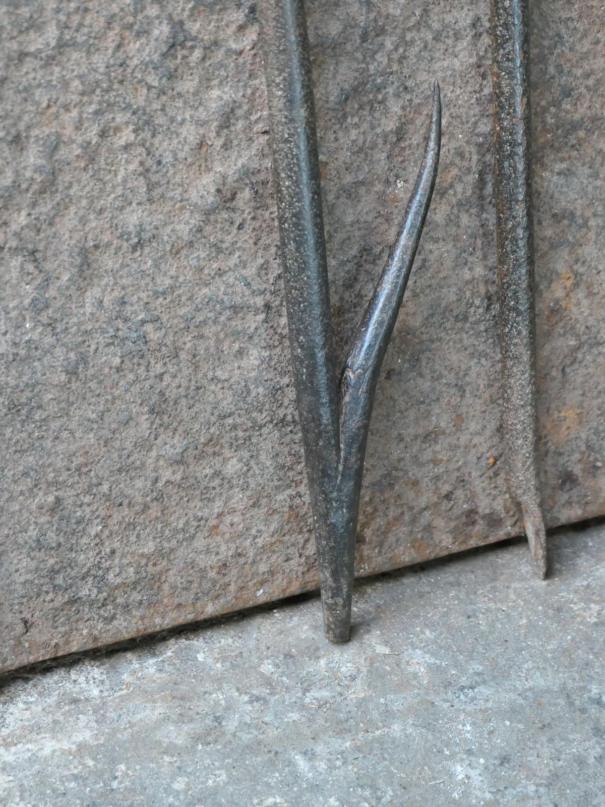 photo furniture Rustic French Neoclassical Fireplace Tools, 18th 19th Century