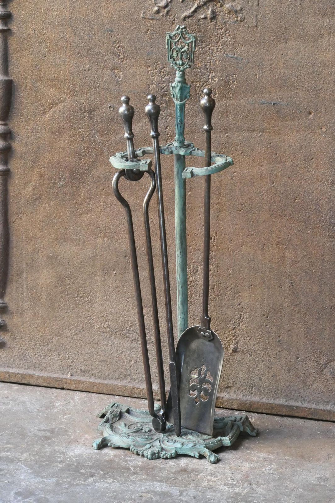 English Set Of Fireplace Tools, Victorian Companion Set, 19th Century photo Home Fixtures
