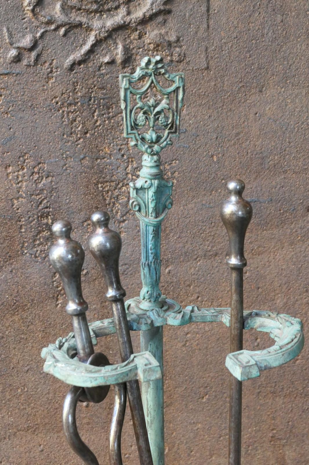 English Set Of Fireplace Tools, Victorian Companion Set, 19th Century photo buy