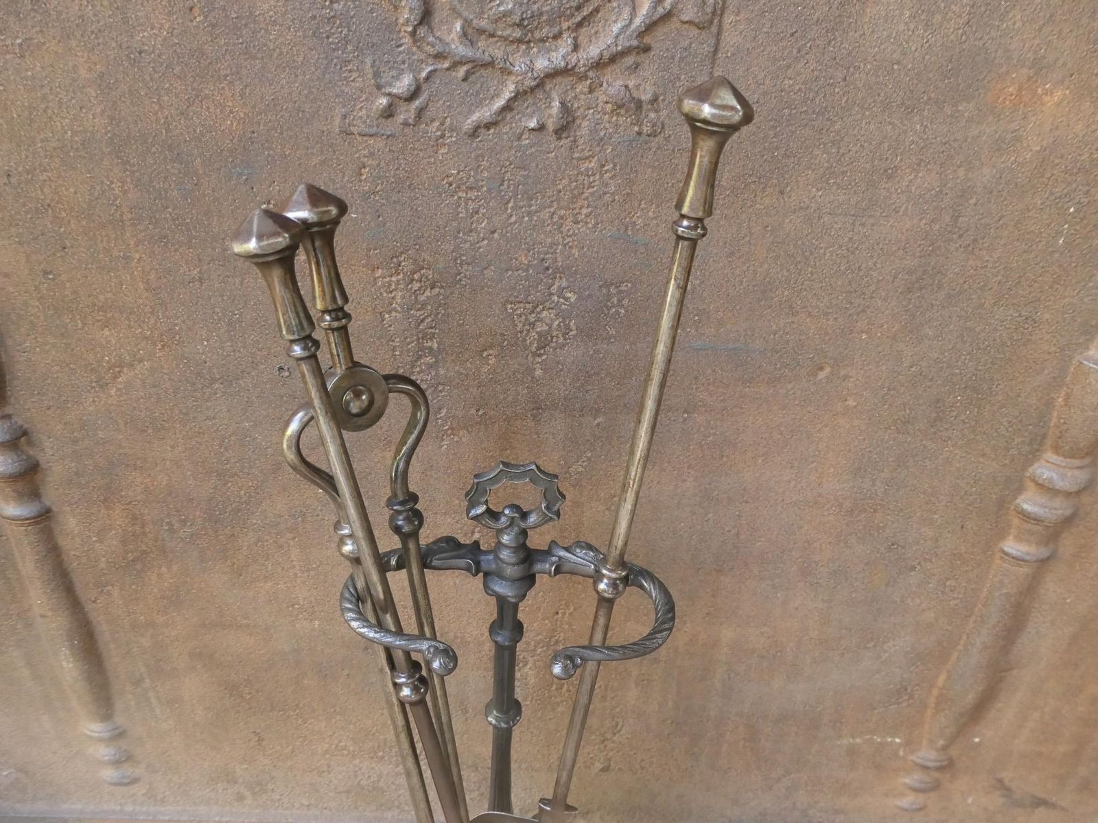 English Victorian Fireplace Tools Or Companion Set, 19th Century photo vinterior