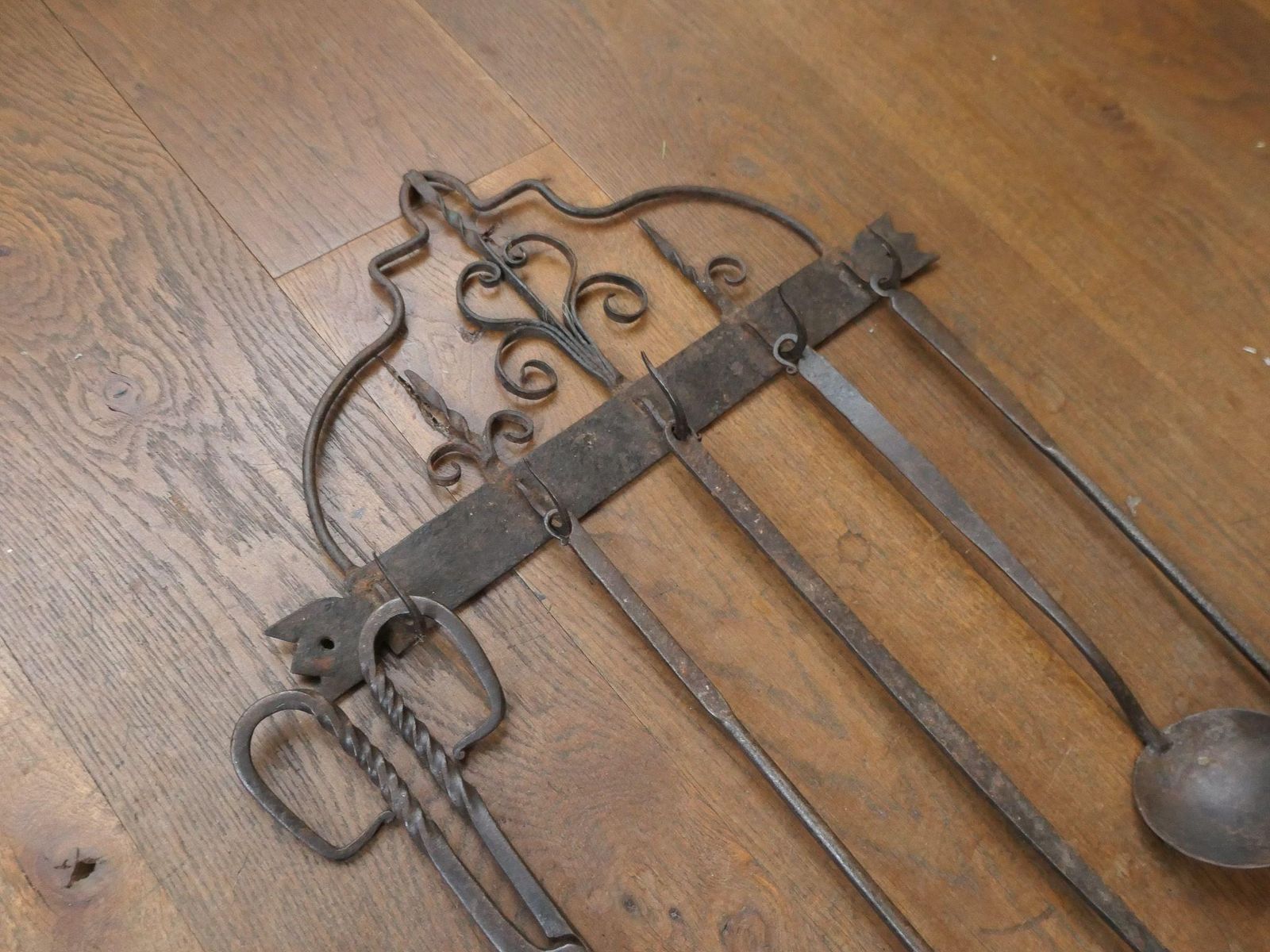 Dutch Fireplace Tools Or Fire Tools, Early 19th Century photo for sale