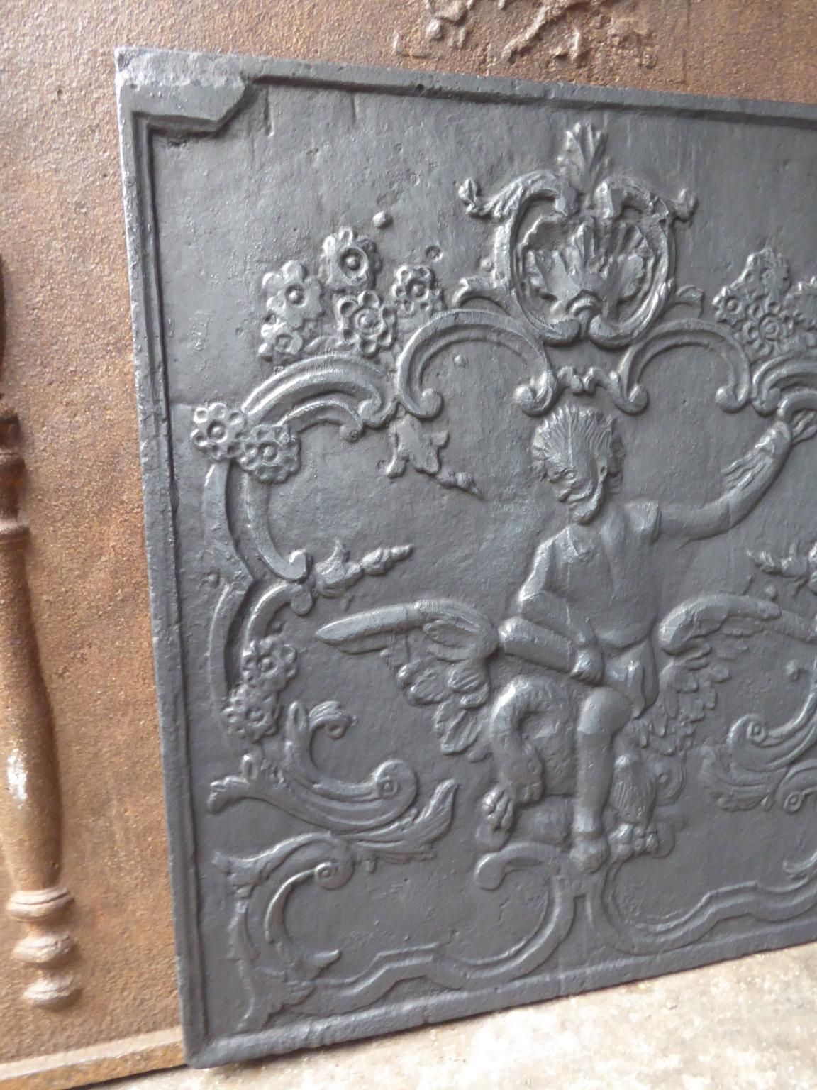 18th Century French 'Zeus And Leda' Fireback / Backsplash photo vinterior