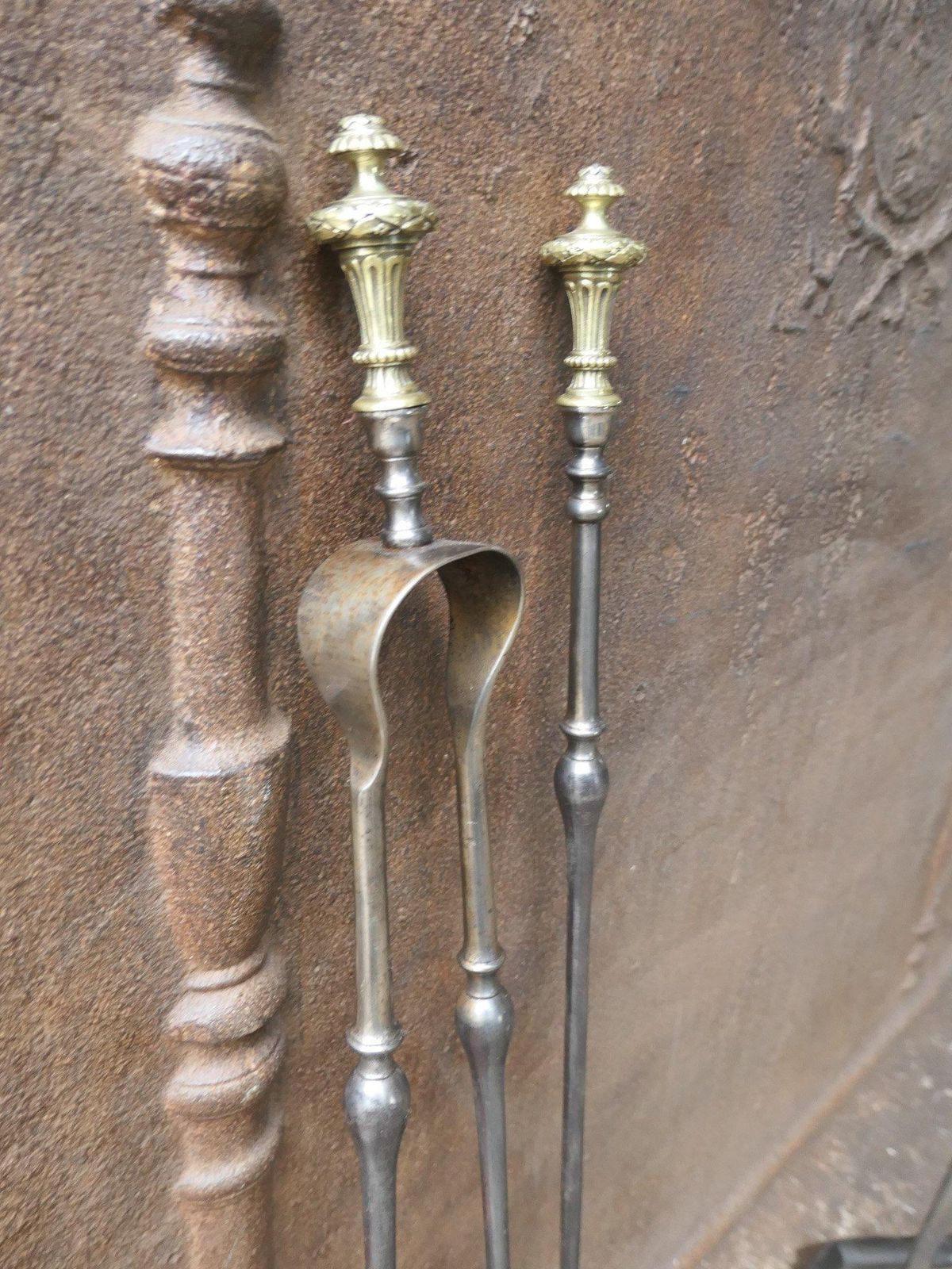 photo for sale French Napoleon III Period Fireplace Tools Or Fire Tools, 19th Century