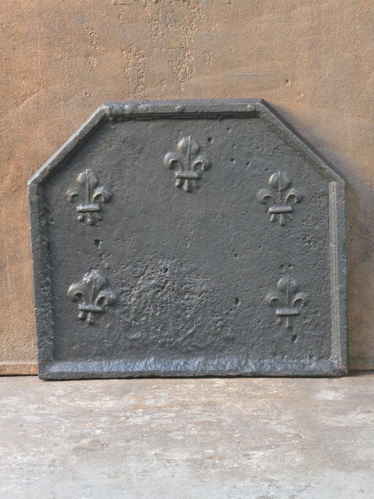 Early 18th Century French Louis XIV Fireback / Backsplash With Fleurs De Lys photo furniture