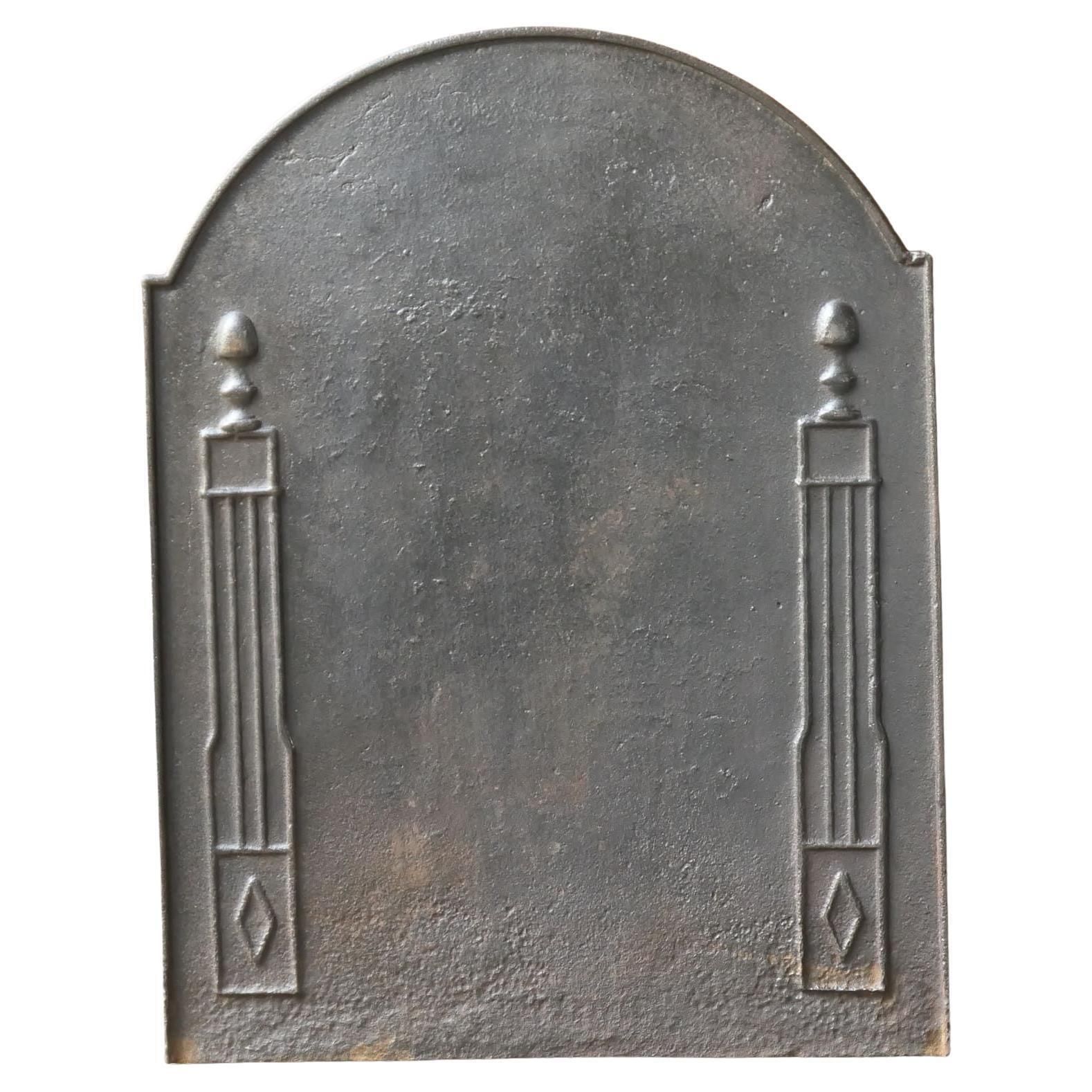 French 'Pillars Of Freedom' Fireback / Backsplash, Early 19th Century