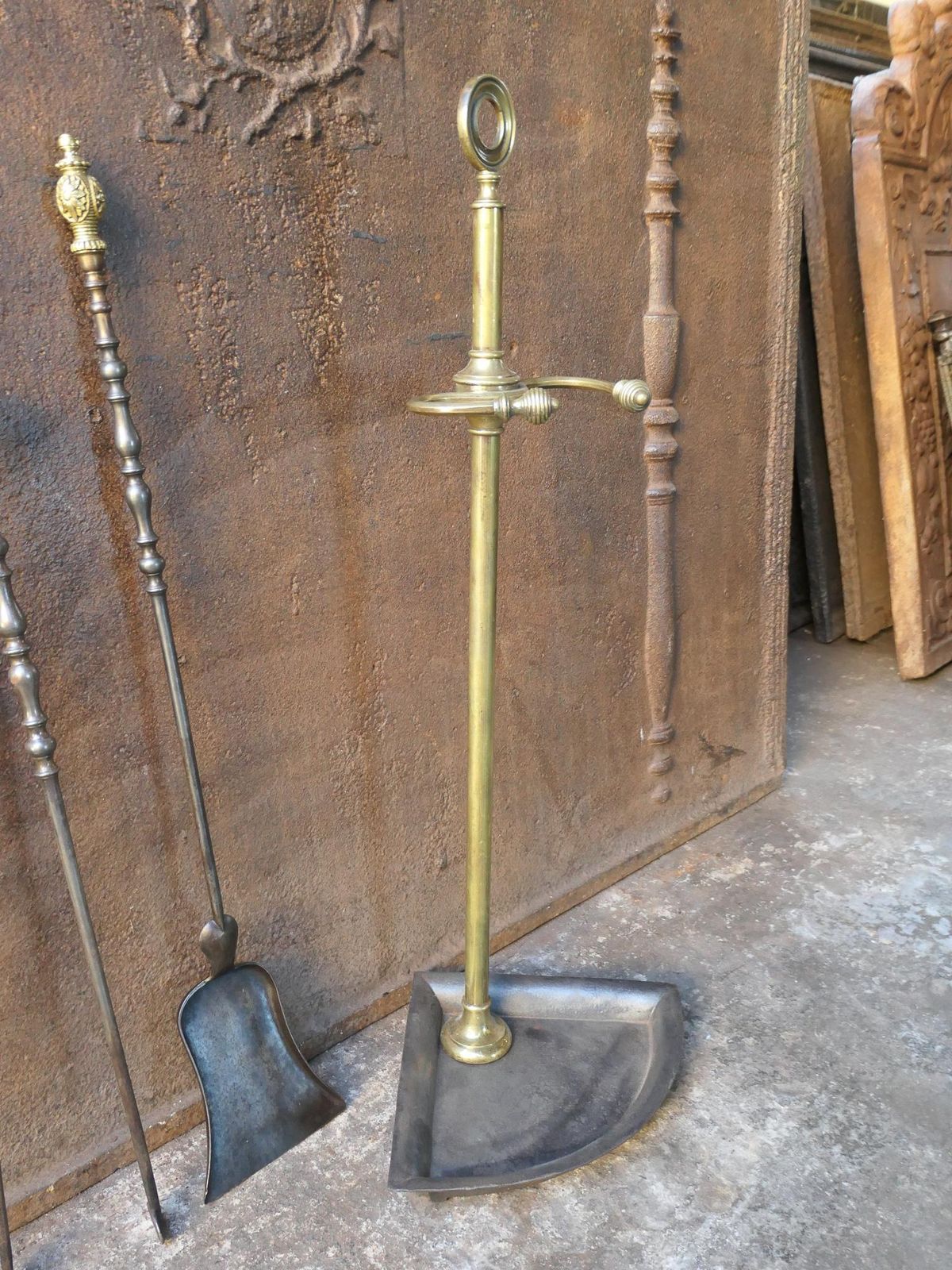 576.0 19th C. French Napoleon III Fireplace Tools photo