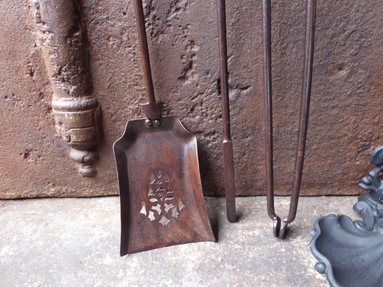 photo furniture Victorian Fireplace Tool Set Or Fire Tools, 19th Century
