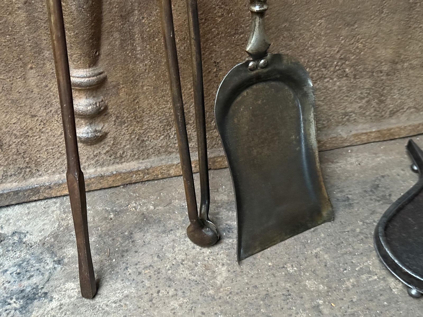 photo buy English Victorian Fireplace Tools Or Companion Set, 19th Century