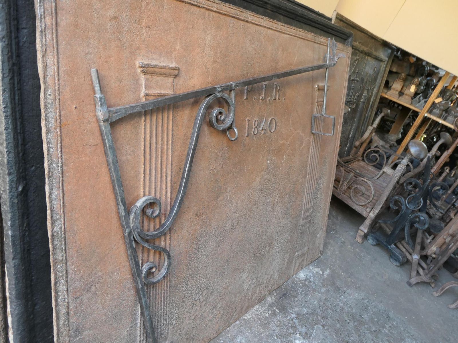photo furniture 17th 18th Century French Fireplace Crane