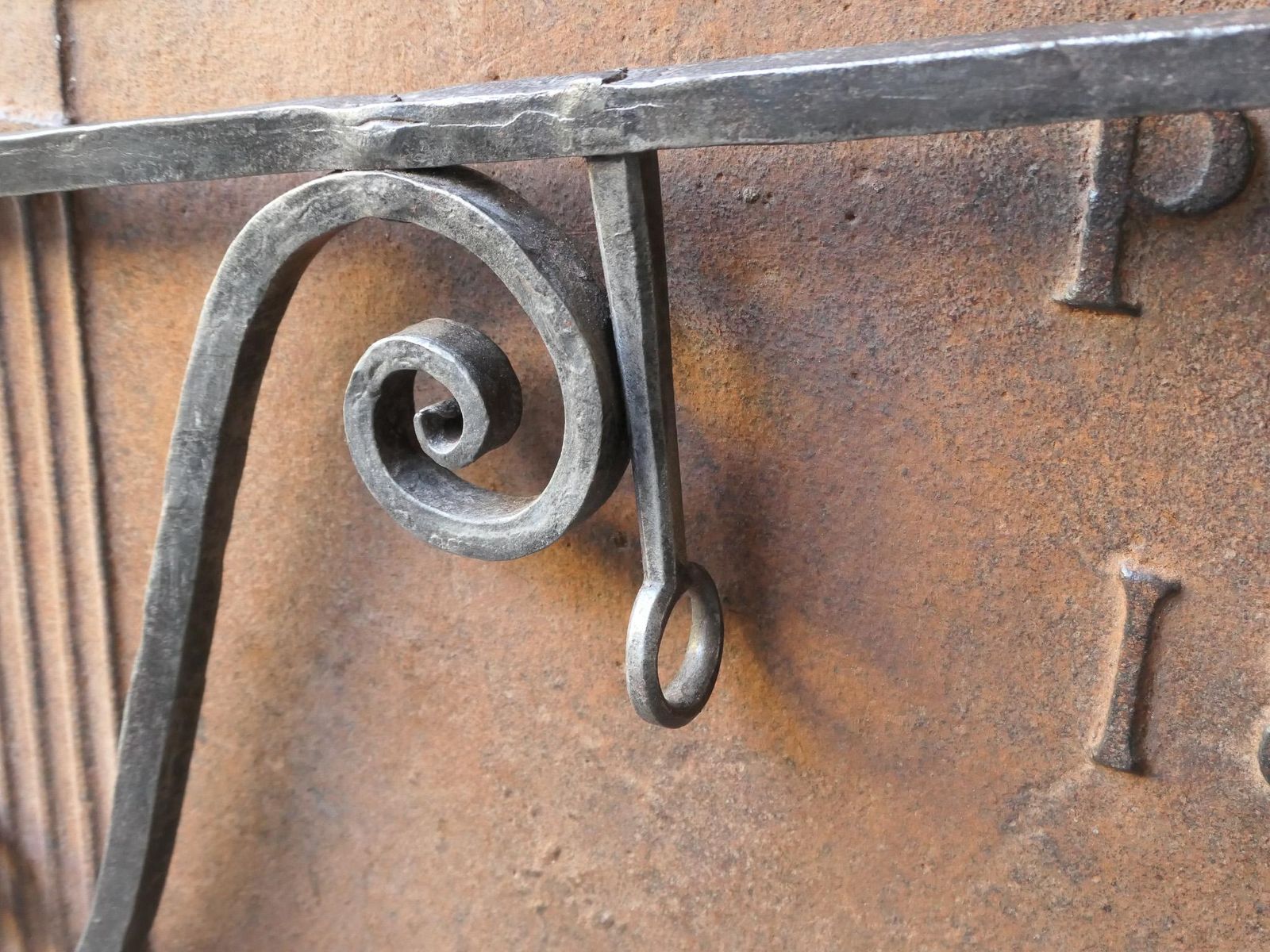 photo vinterior 17th 18th Century French Fireplace Crane