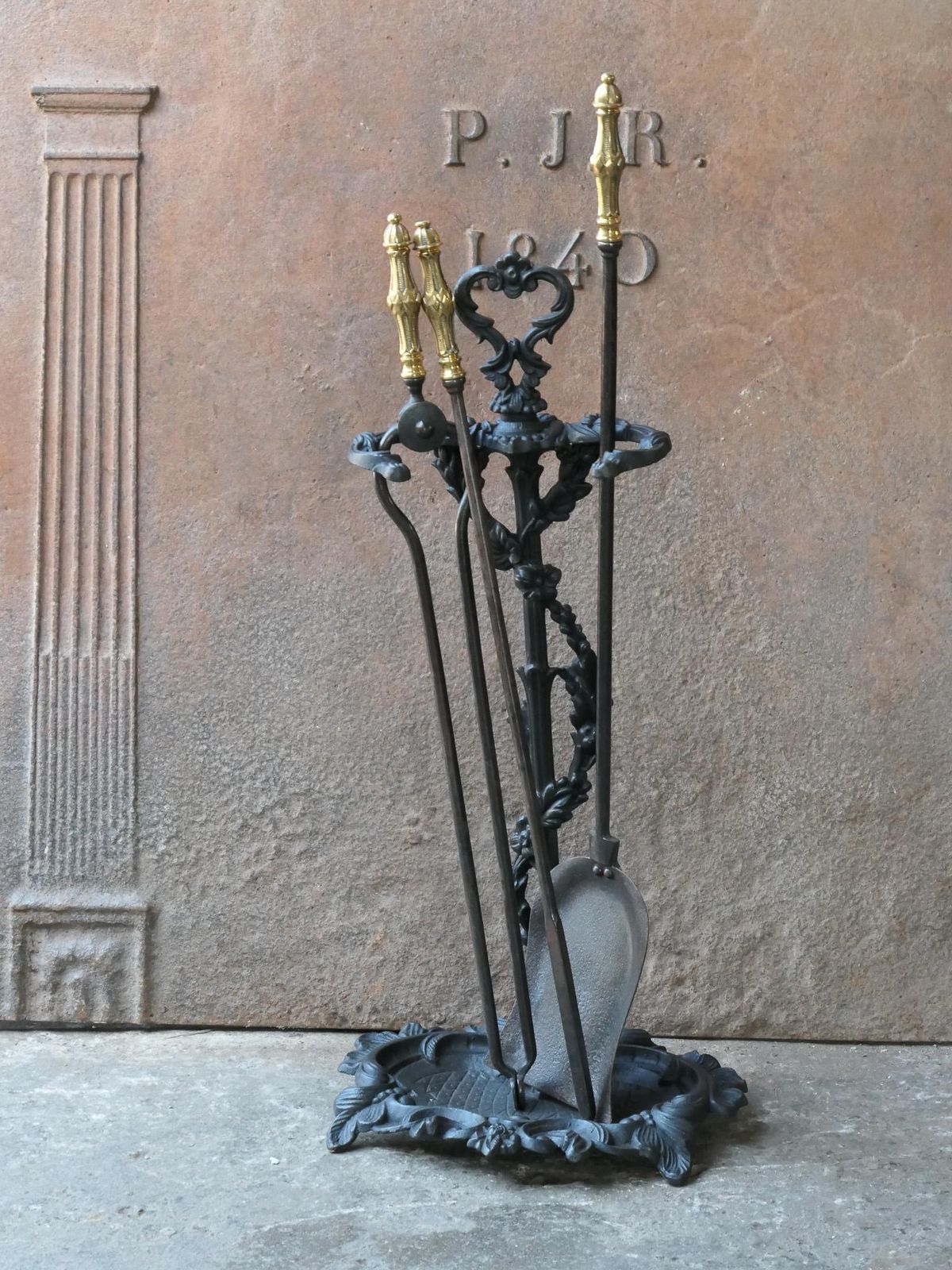 English Victorian Fireplace Tool Set Or Companion Set, 19th Century photo Home Decor
