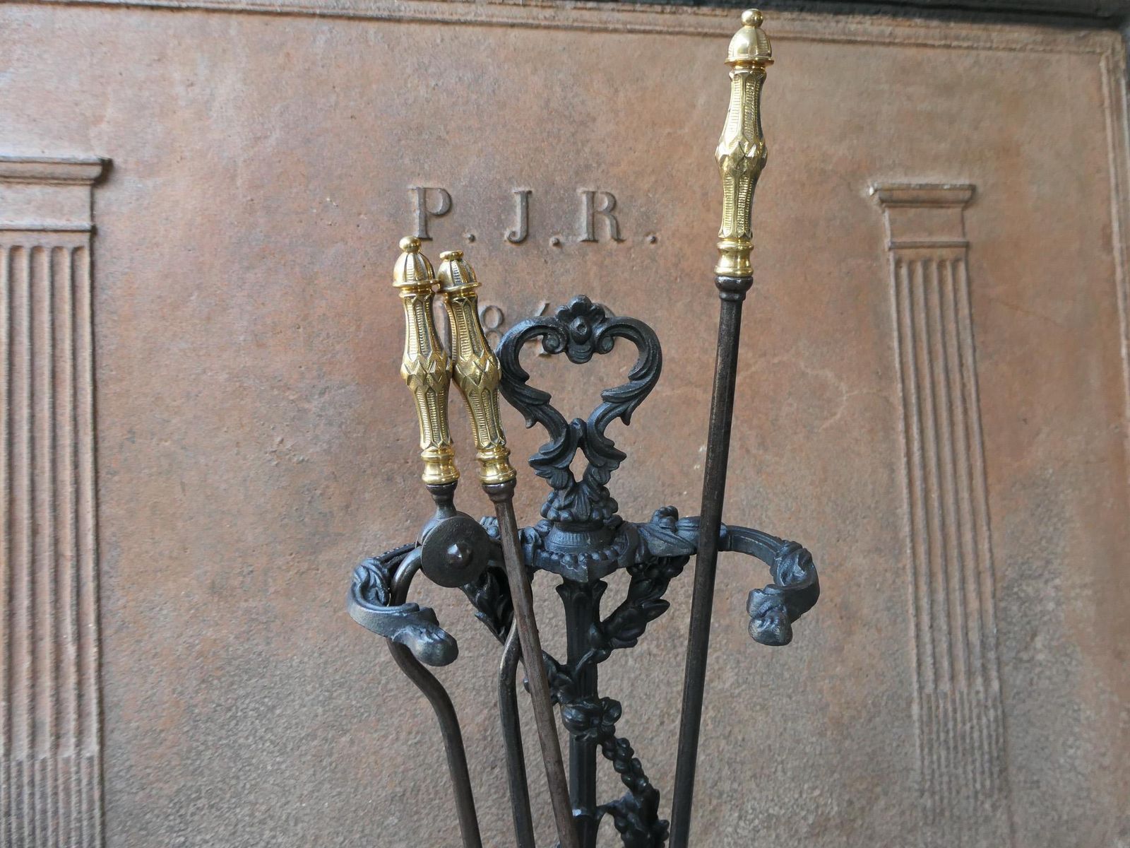 photo furniture English Victorian Fireplace Tool Set Or Companion Set, 19th Century