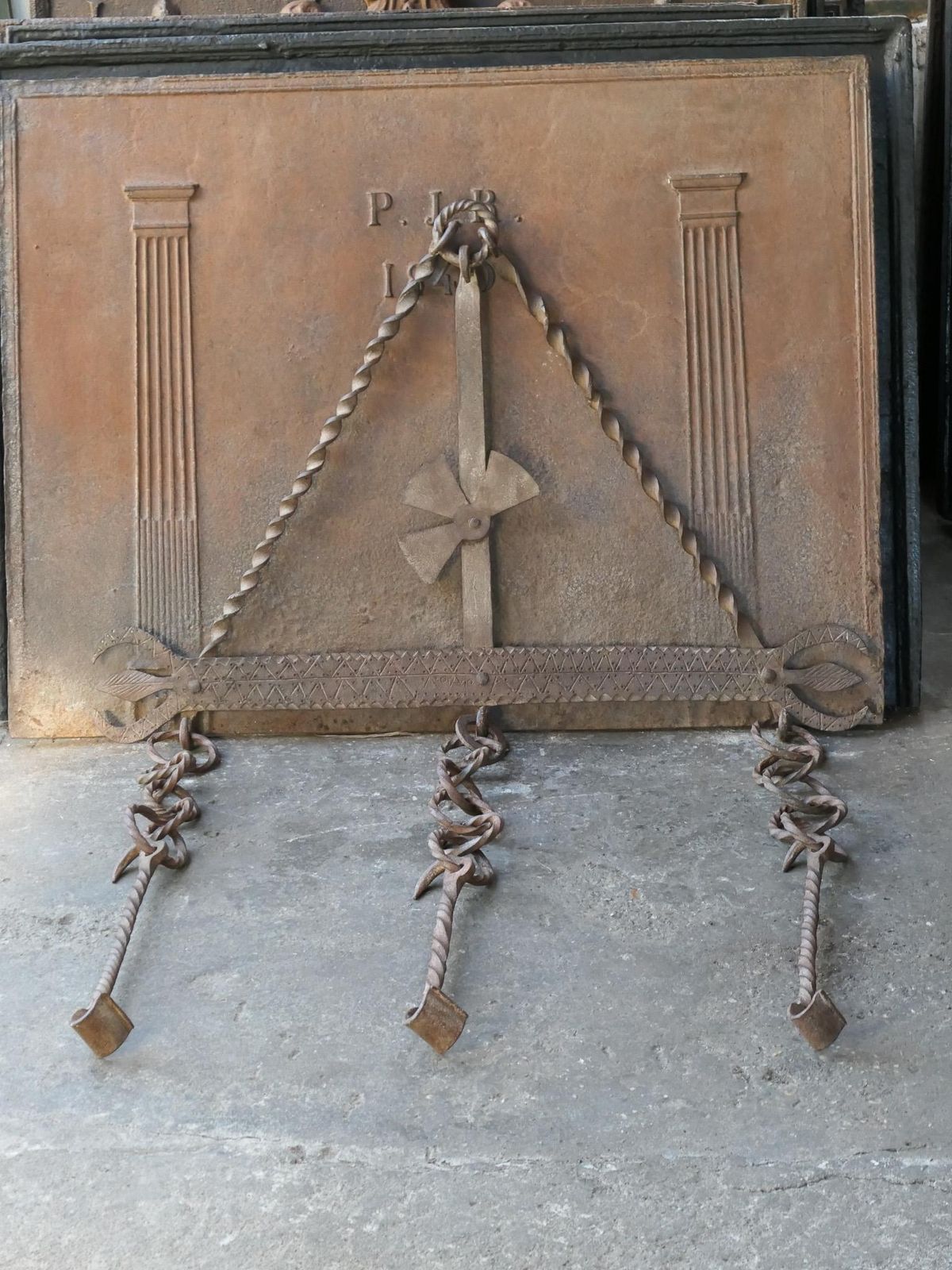 Large 17th Century French Fireplace Trammel Or Hanger photo furniture
