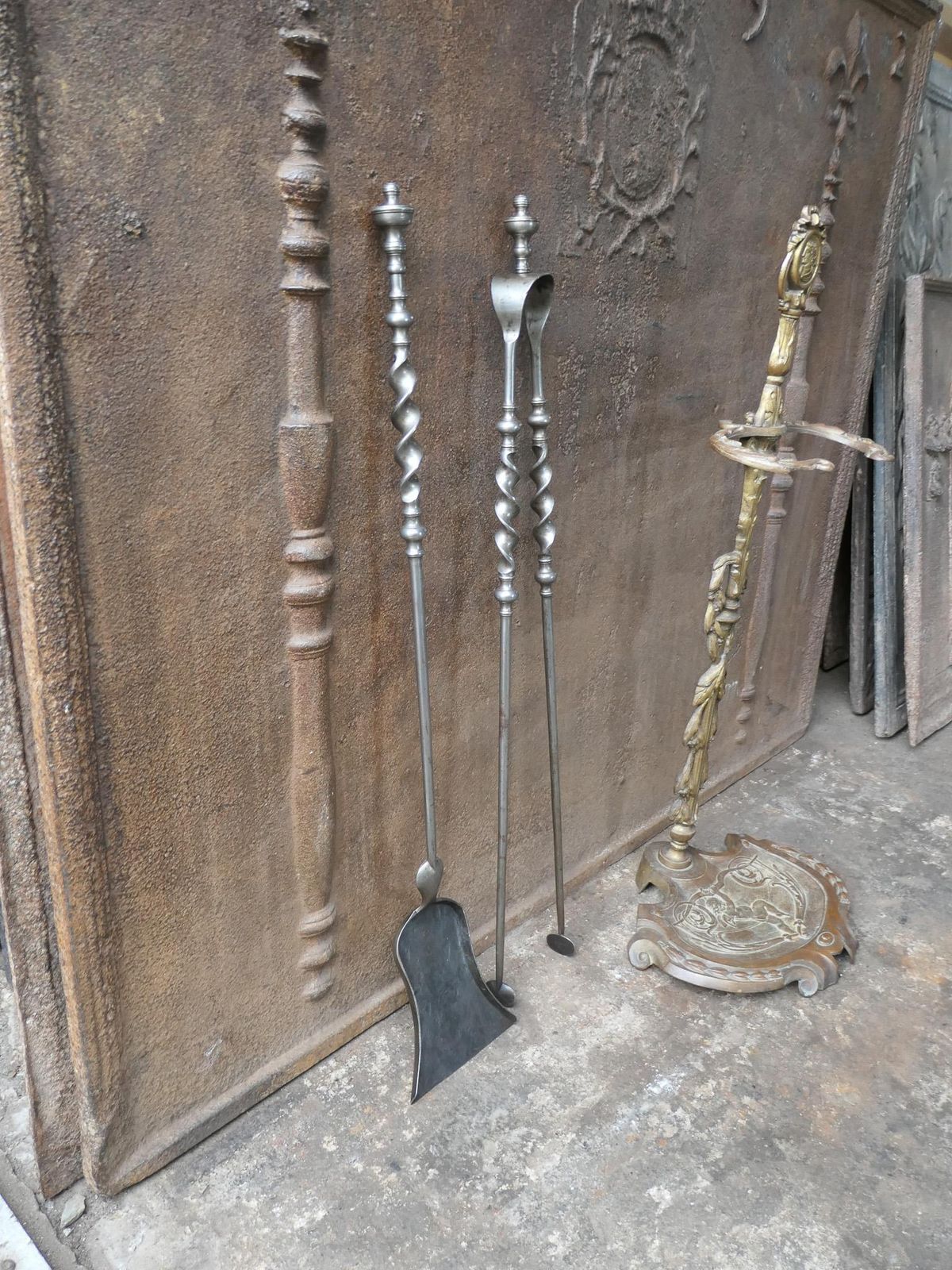 photo buy 19th Century French Napoleon III Fireplace Toolset