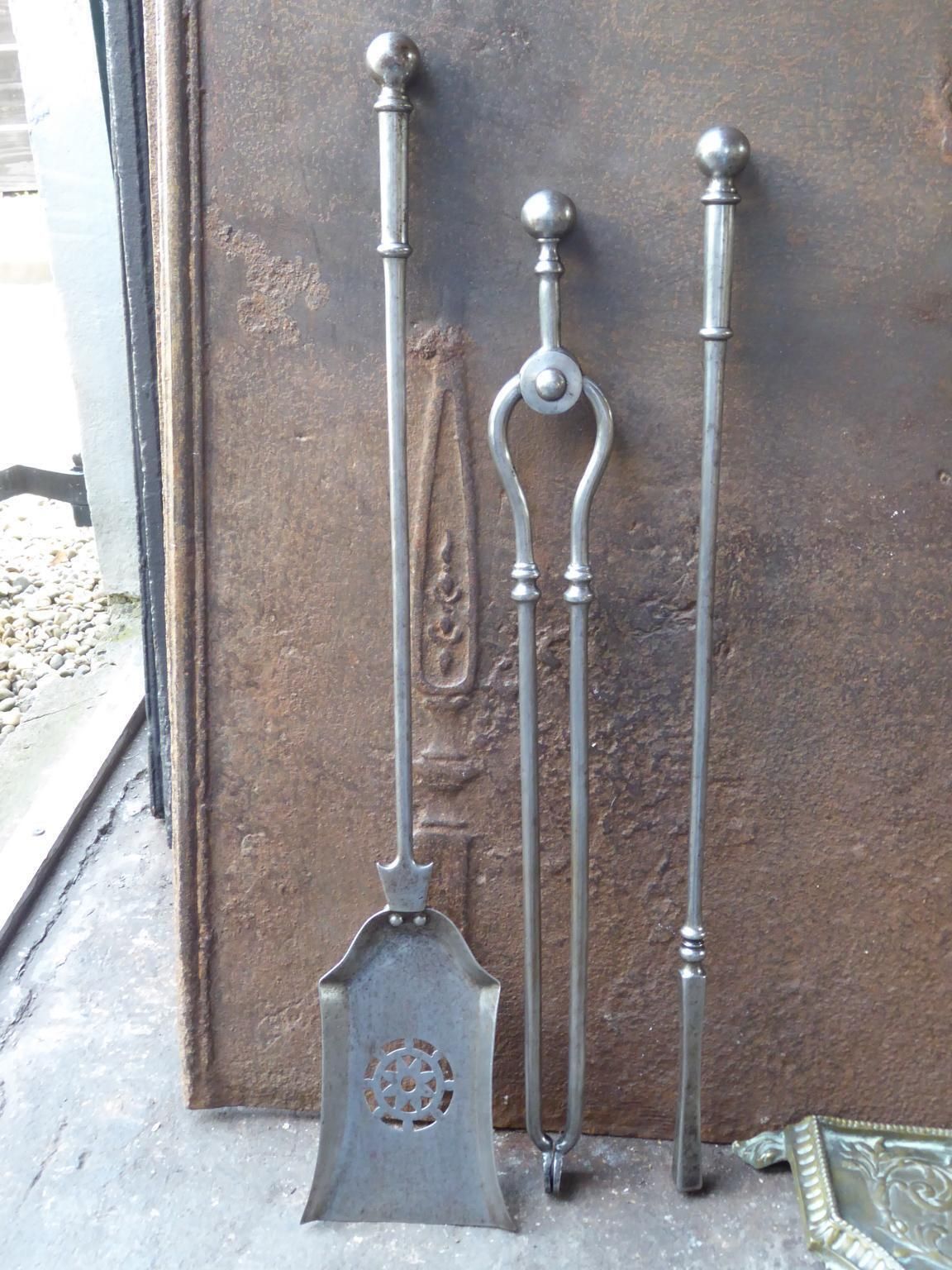 Antique English Victorian Fireplace Tools Or Fire Tools, 19th Century photo buy