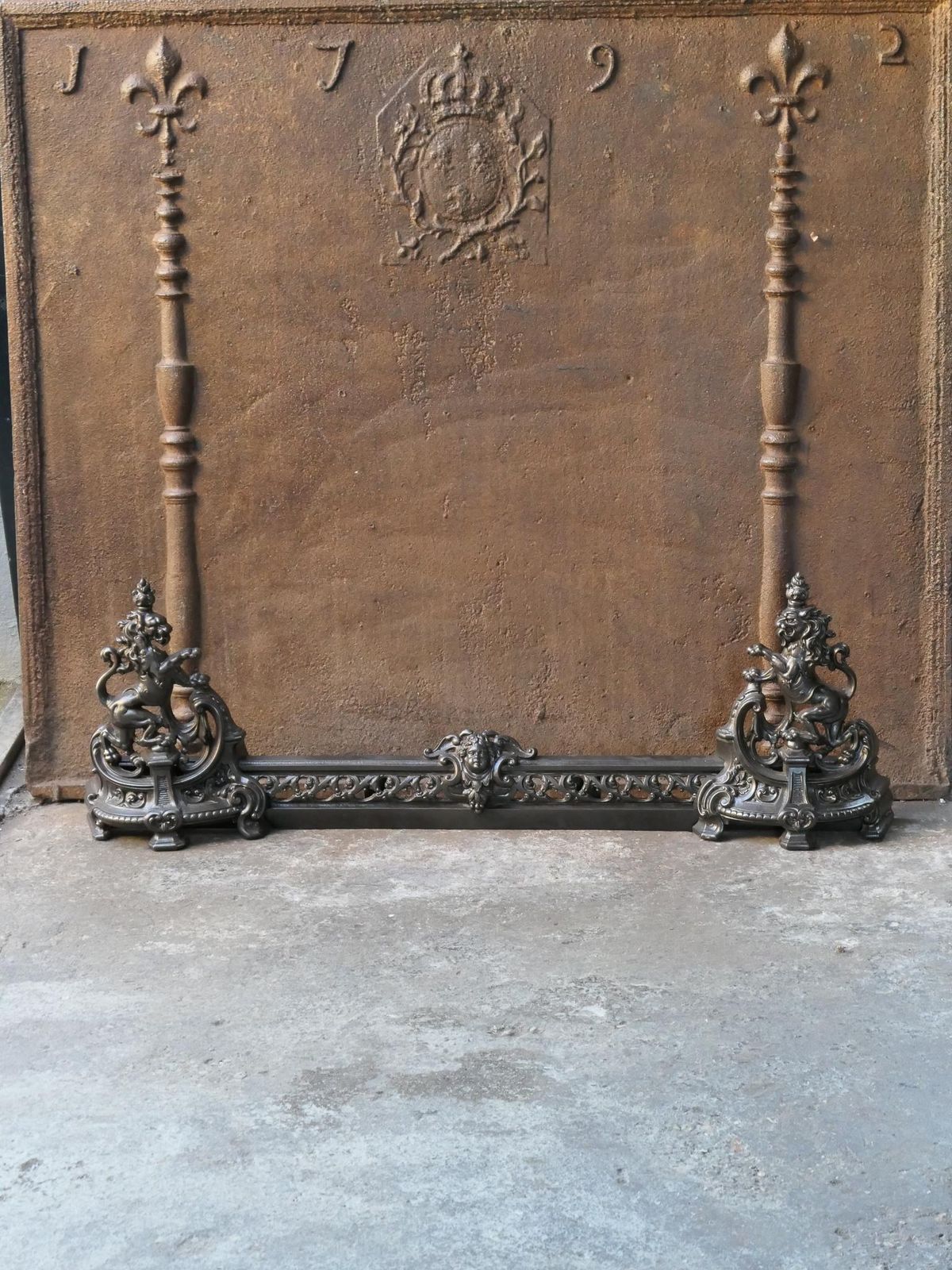 Antique French Fireplace Fender, 19th Century photo furniture