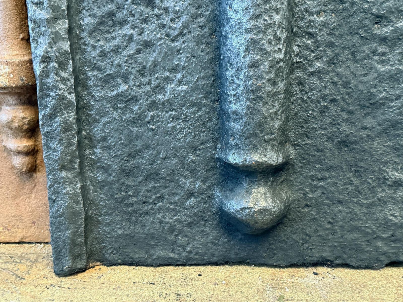 photo furniture 17th 18th Century French Louis XIV 'Saint Andrew's Cross' Fireback / Backsplash.