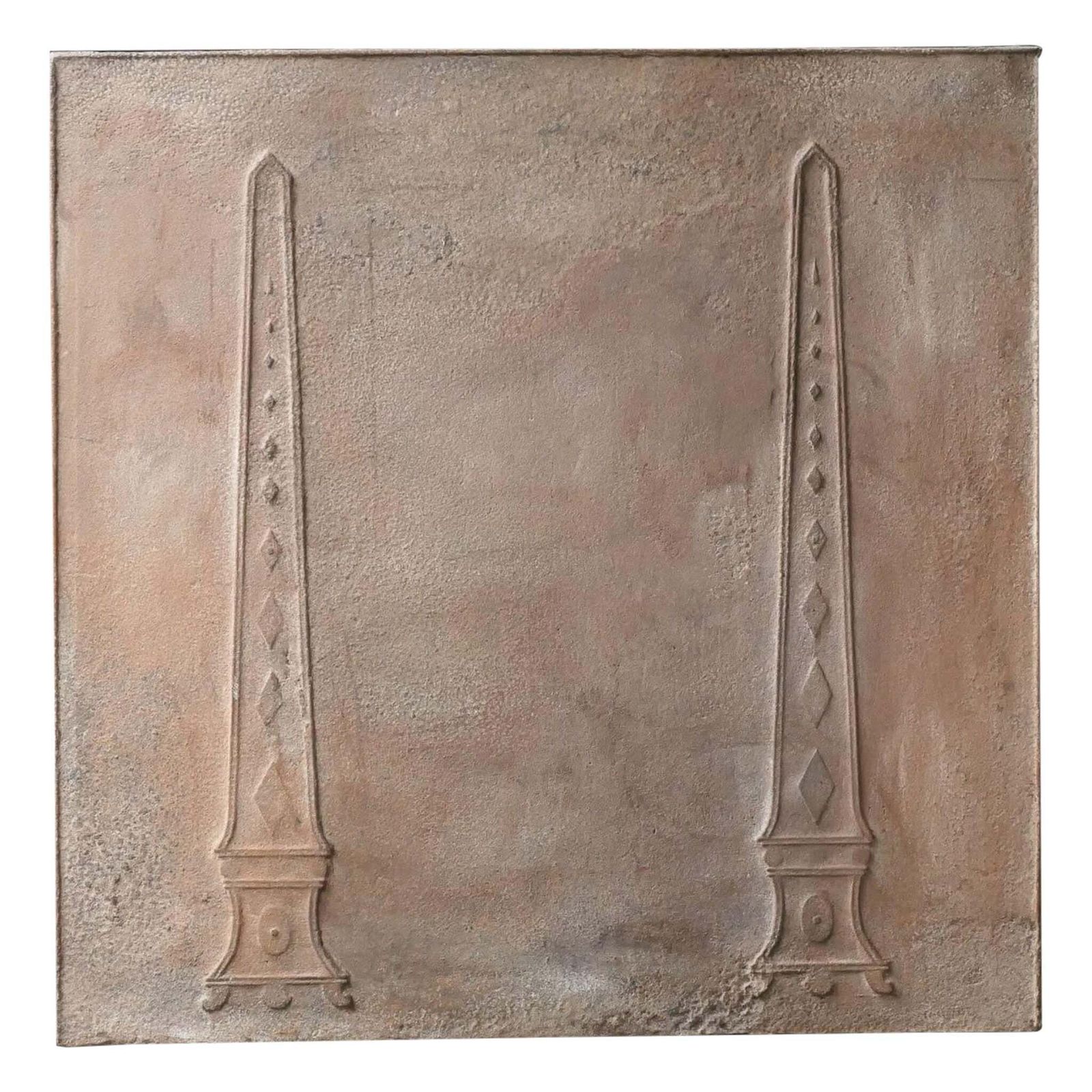 Antique French 'Pillars Of Freedom' Fireback / Backsplash, Neoclassical Period