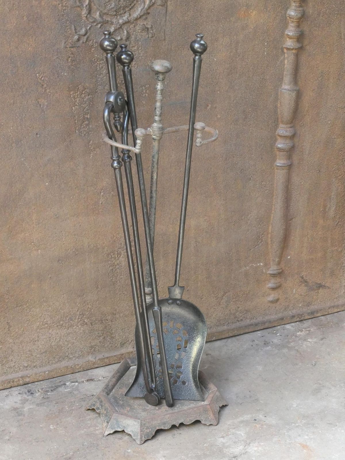 English Victorian Fireplace Tools Or Companion Set, 19th Century photo vinterior