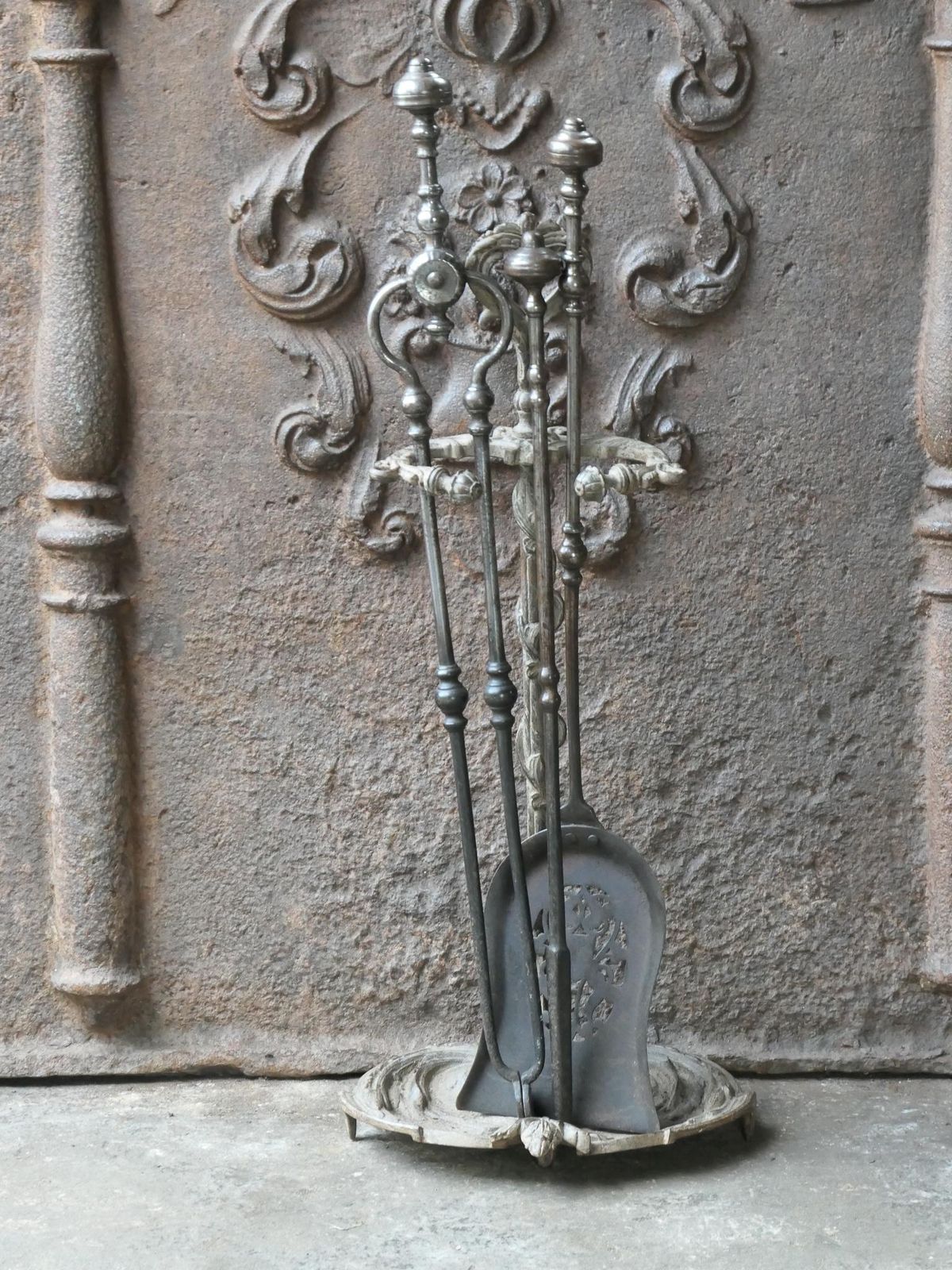 18/19th C. English Georgian Fireplace Tools photo furniture