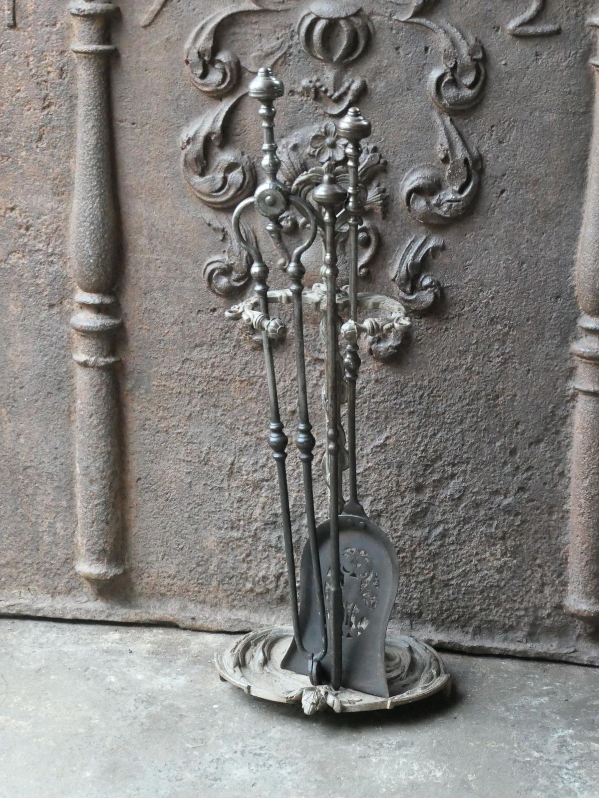 18/19th C. English Georgian Fireplace Tools photo for sale