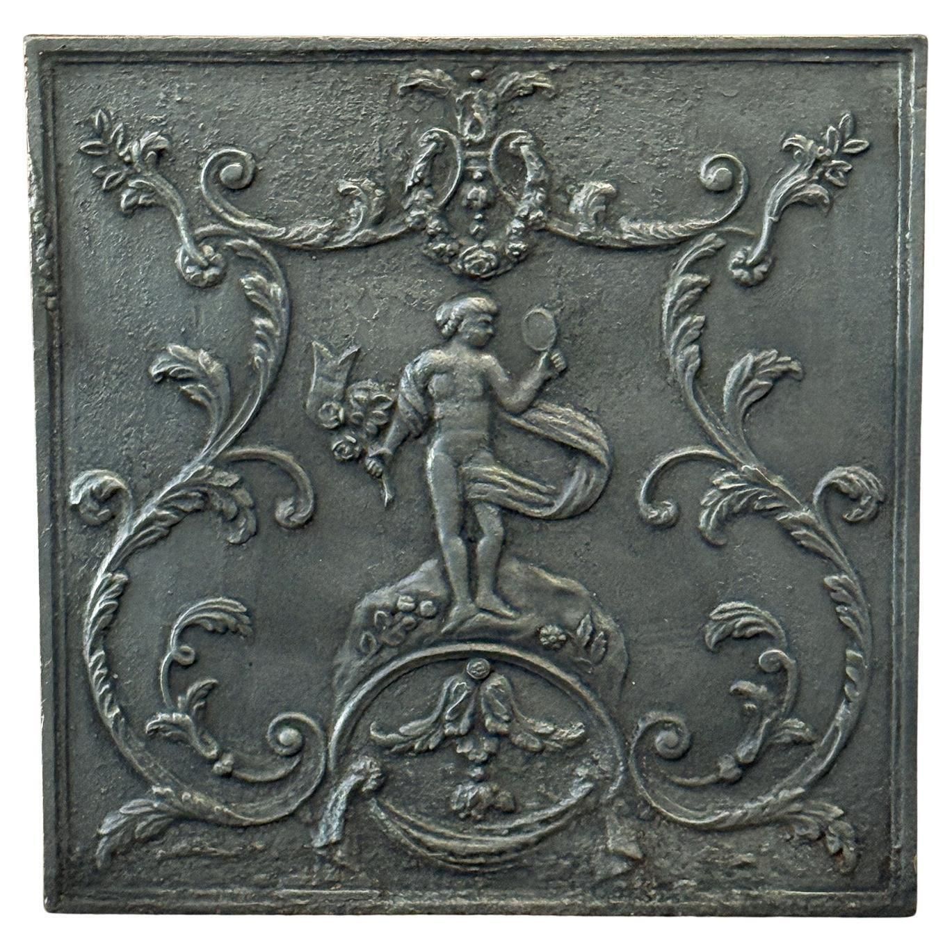 Antique French Fireback / Backsplash With The Goddess Venus, Louis XV Period