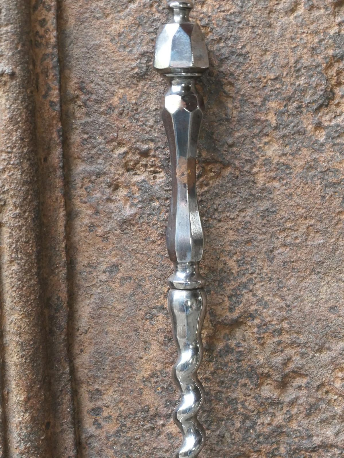 photo buy 18th   19th C. English Georgian Polished Steel Fire Irons