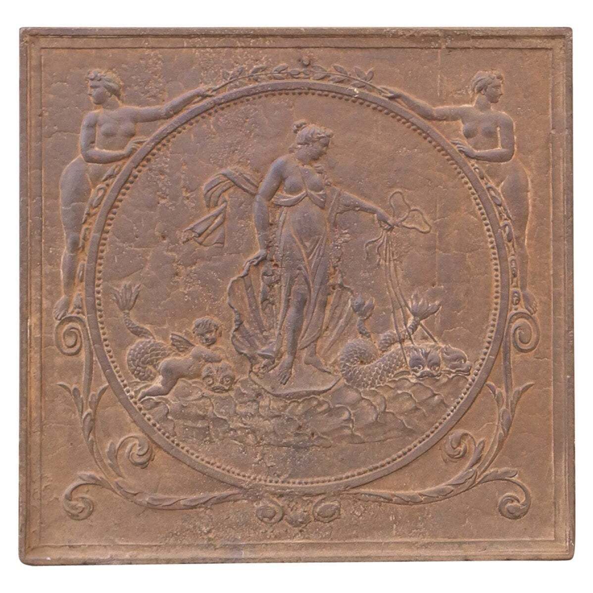 French Neoclassical Period Fireback / Backsplash, 18th/19th Century