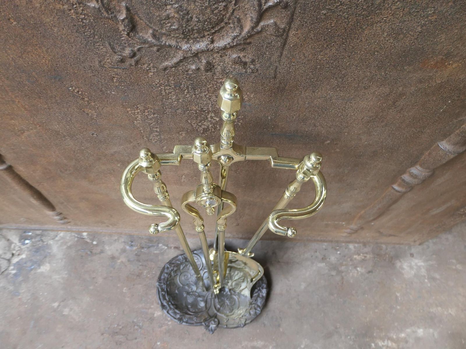 English Victorian Fireplace Tools Or Companion Set, 19th Century photo vinterior