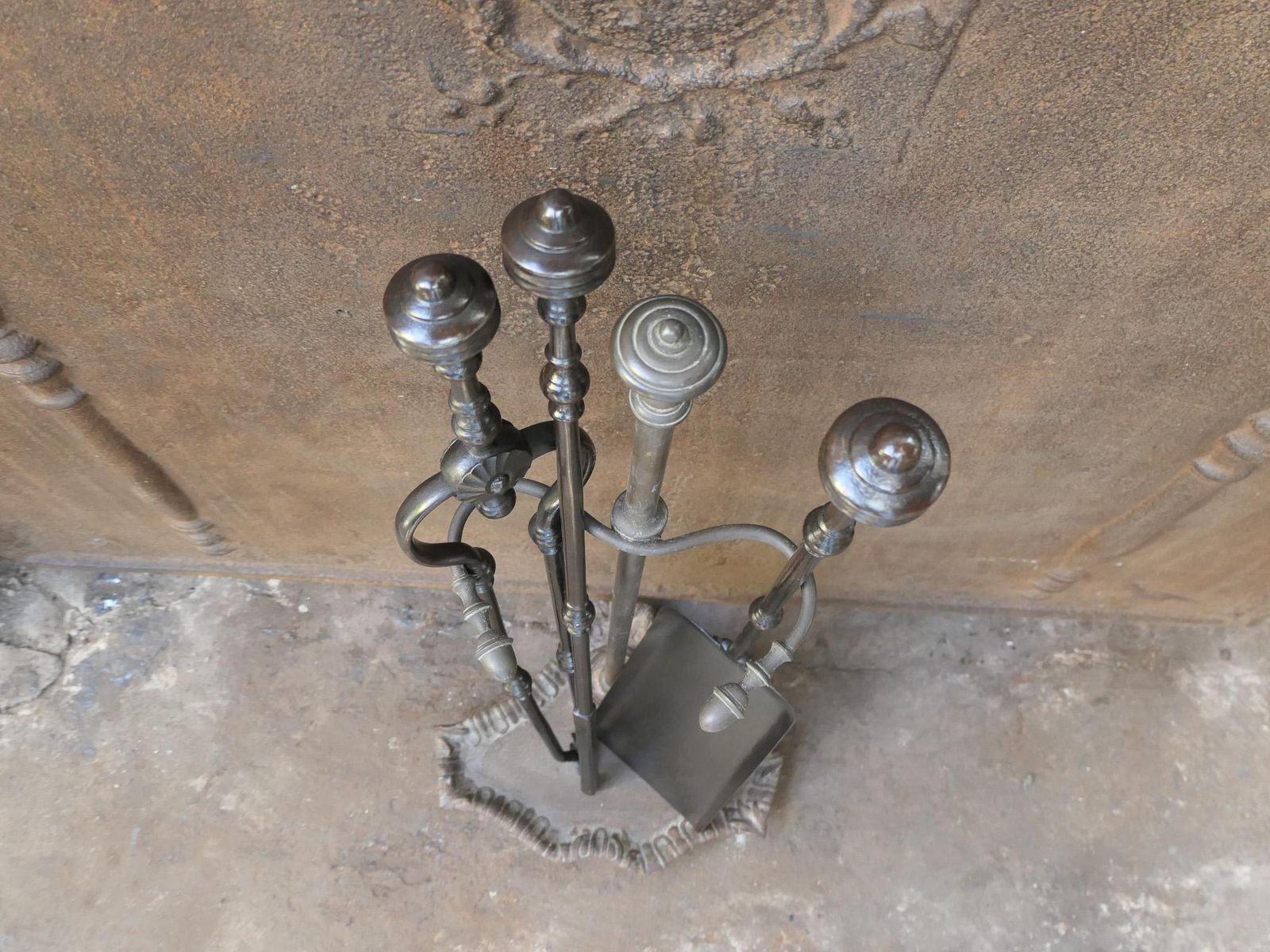 English Victorian Fireplace Tools Or Companion Set, 19th Century photo vinterior