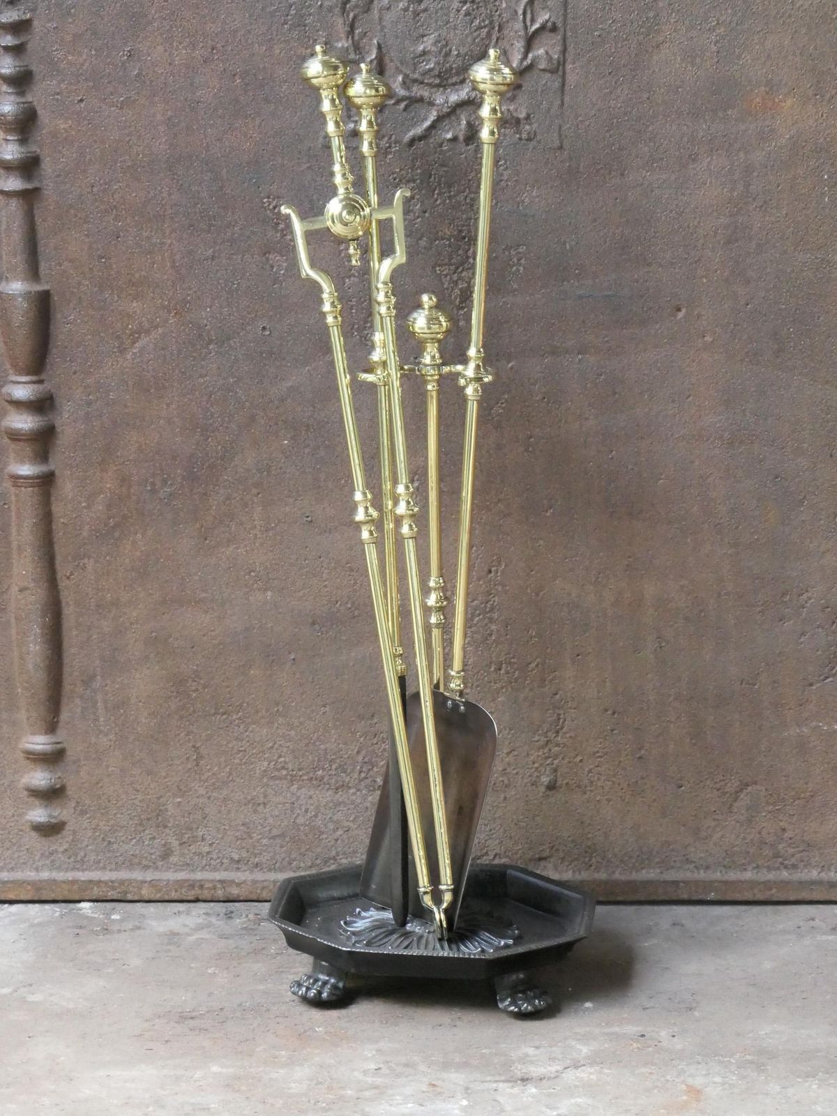 English Victorian Fireplace Tools Or Companion Set, 19th Century photo for sale