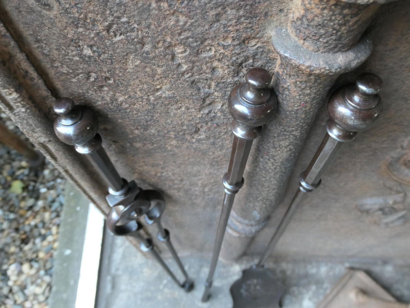 photo for sale Antique English Victorian Fire Companion Set, 19th C.
